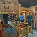 The Bean a Ti shows visitors around the kitchen