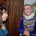 Me, having a chat with the castle staff