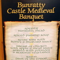 Bunratty medieval banquet menu