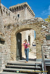 Exiting from Rocca Maggiore