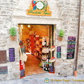A delicatessen with typical Umbrian produce