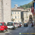 Road into Assisi town