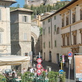 Assisi town with Rocca Maggiore towering over it