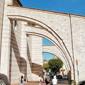 Three large flying buttresses strengthen the left side of Santa Chiara