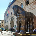 Another view of Botero's horse