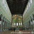 Numerous marble sarcophagi (from 5th to the 8th century) stand in the two aisles