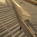 The giant steps to the Basilica di San Francesco
