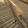 The giant steps to the Basilica di San Francesco