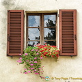 Window with pretty flowers