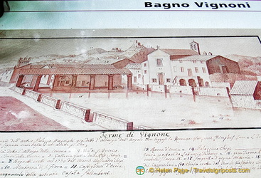Picture of the Bagno Vignoni bath