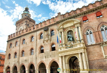 Bologna Town Hall in the Palazzo d'Accursio