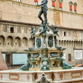 The Neptune Fountain in front of the Biblioteca Salaborsa
