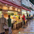 Enjoying the food shopping tour