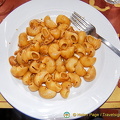 Plate of delicious porcini pasta