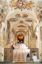 Lower portico of the Archiginnasio