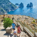 View towards Capri and the Faraglioni Rocks