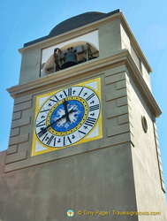 Capri clocktower at the Piazetta