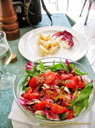 Great salads in Capri