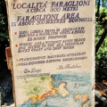 Sign indicating 300m to the Faraglioni Rocks
