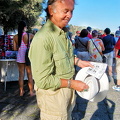 Tony with our 08:45 hydrofoil tickets to Capri