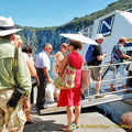 Boarding our hydrofoil back to Sorrento