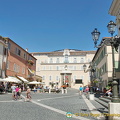 Piazza della Libertà in the centre of Castel Gandolfo