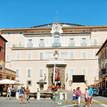 17th century Palazzo Pontificio with the Town Hall on the right