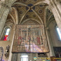 Medieval tapestry in Como duomo
