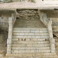 Stairway that led to a large terrace altar that used to face Cortona