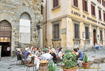 Cafe on Piazza Signorelli