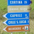 Dolomites signposts