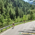 Passo Giao is very popular with cyclists