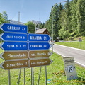 Dolomites road signs