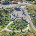 Aerial view of Lagazuoi cable car base station