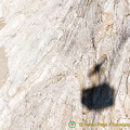 Shadow of the Lagazuoi cable car