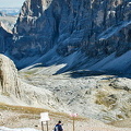 The Dolomites are popular with walkers in summer 