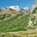 Passo Valparola views in summer