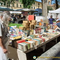 Secondhand books at the Santo Spirito market