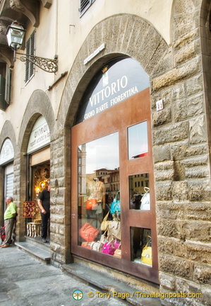 Leather shop in Florence