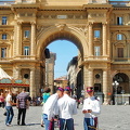 Arcone, the triumphal arch on Piazza della Repubblica
