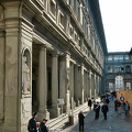 The Galleria Uffizi on Piazzale degli Uffizi