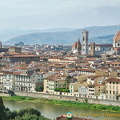 Panoramic Florence city view from Piazzale Michelangelo