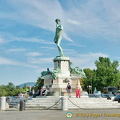 Piazzale Michelangelo is dedicated to the great sculptor and a copy of his Statue of David stands in the square