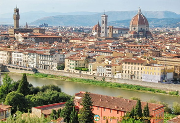 A panoramic view of Florence city centre