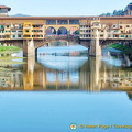 Ponte Vecchio casts nice reflections in the Arno