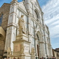 Dante in front of the Basilica of Santa Croce