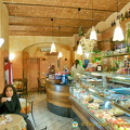 Coffee break at Caffe del Borgo a block from the Basilica of Santa Croce