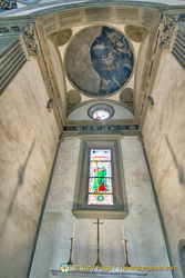 Altar space of Pazzi Chapel