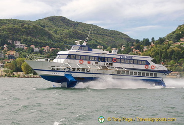 Lake Como hydrofoil ferry