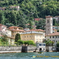 The belltower of the Church of Santa Tecla in Torno village
